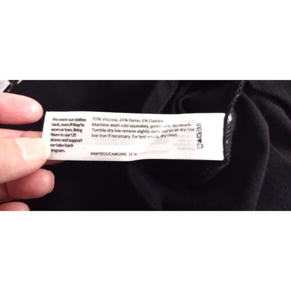 Eileen Fisher Woman Basic Black Skirt Plus Size 1X Gothcore Officecore Corpcore - Picture 8 of 10